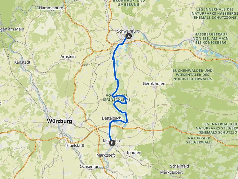 Stage 5: Schweinfurt to Kitzingen – MainRadweg | bike Tour | Komoot